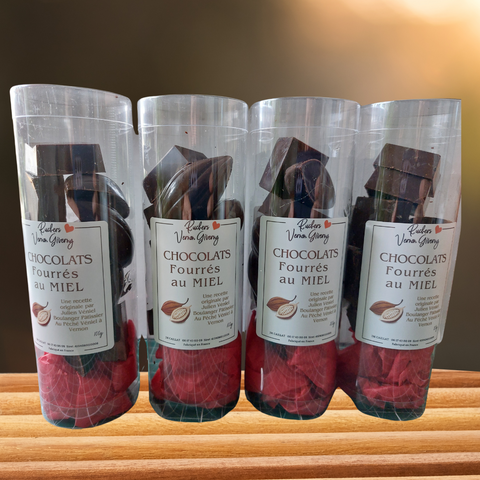 Chocolats fourrés au miel